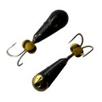 Мормишка Вольфрамова Володимирська "Коза з жовтою кулею+коронка" - 4 мм - 0.6 г - Арт.578