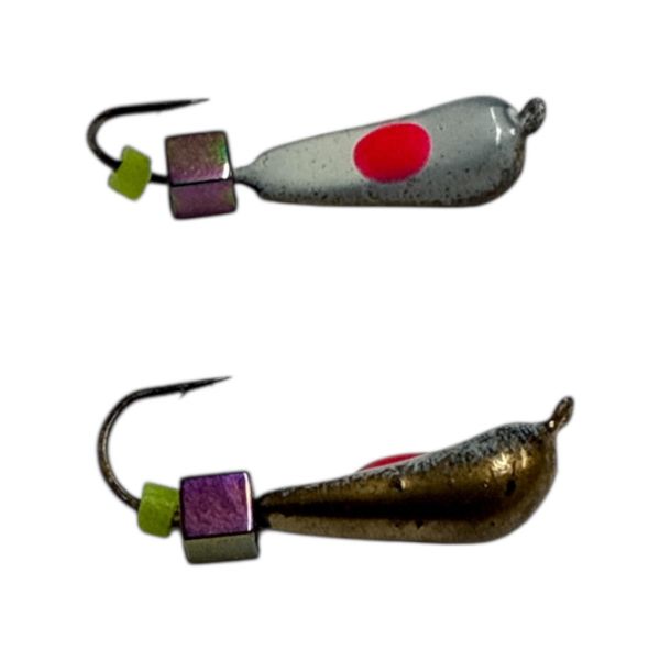 Мормишка Вольфрамова "Латишка" Грушка - З кубиком хамелеон - МК1094