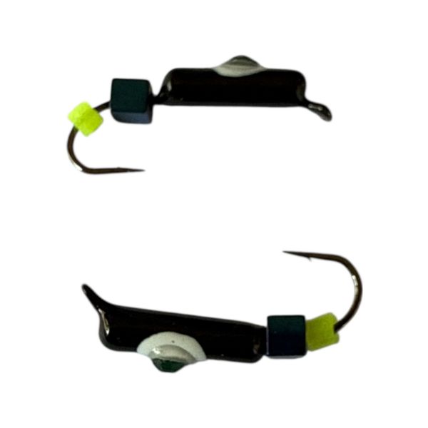 Мормишка Вольфрамова "Латишка" Гвоздик - Котяче око з кубиком блакитний - 0,5 г - МК1103