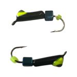 Мормишка Вольфрамова "Латишка" Гвоздик - Котяче око з кубиком блакитний - 0,5 г - МК1106