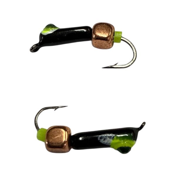 Мормишка Вольфрамова "Латишка" Гвоздик - Котяче око з кубиком мідь - 0,5 г - МК1069