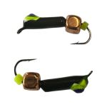 Мормишка Вольфрамова "Латишка" Гвоздик - Котяче око з кубиком мідь - 0,5 г - МК1105