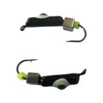 Мормишка Вольфрамова "Латишка" Гвоздик - Котяче око з кубиком срібло - 0,5 г - МК1107