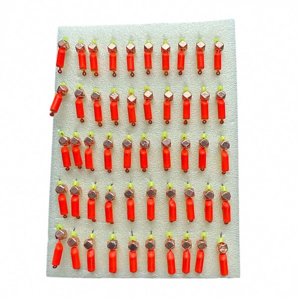 Мормишка Вольфрамова "Латишка" Гвоздик - Міні з кубиком мідь - 0,4 г - МК1078