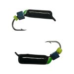 Мормишка Вольфрамова "Латишка" Гвоздик - З кубиком блакитний - Ø2,7 мм - 0,7 г - Чорний - Латвія