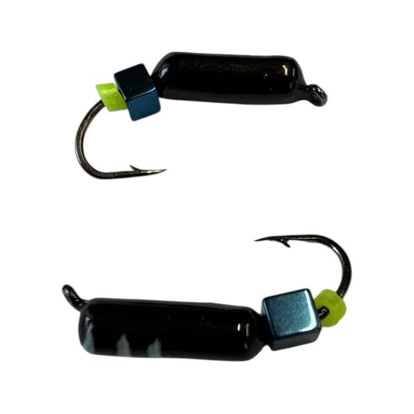 Мормишка Вольфрамова "Латишка" Гвоздик - З кубиком блакитний - 0,7 г - МК1119