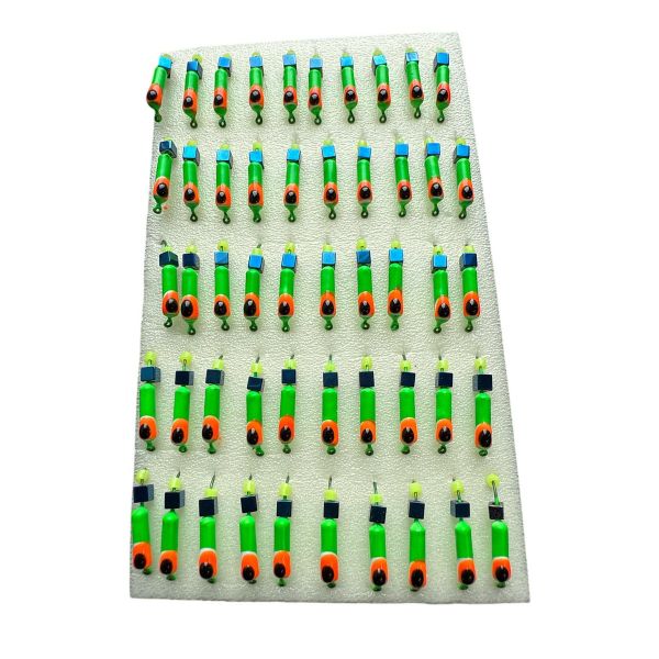 Мормишка Вольфрамова "Латишка" Гвоздик - З кубиком блакитний - 0,5 г - МК1136