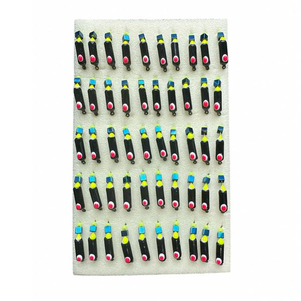 Мормишка Вольфрамова "Латишка" Гвоздик - З кубиком блакитний - 1,1 г - МК1139