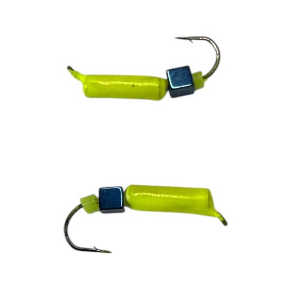 Мормишка Вольфрамова "Латишка" Гвоздик - З кубиком блакитний - 0,5 г - МК1147