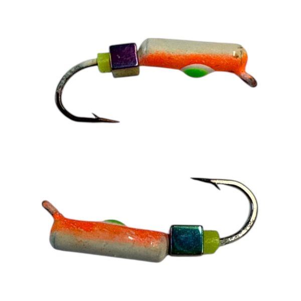 Мормишка Вольфрамова "Латишка" Гвоздик - З кубиком хамелеон - 0,5 г - МК1124