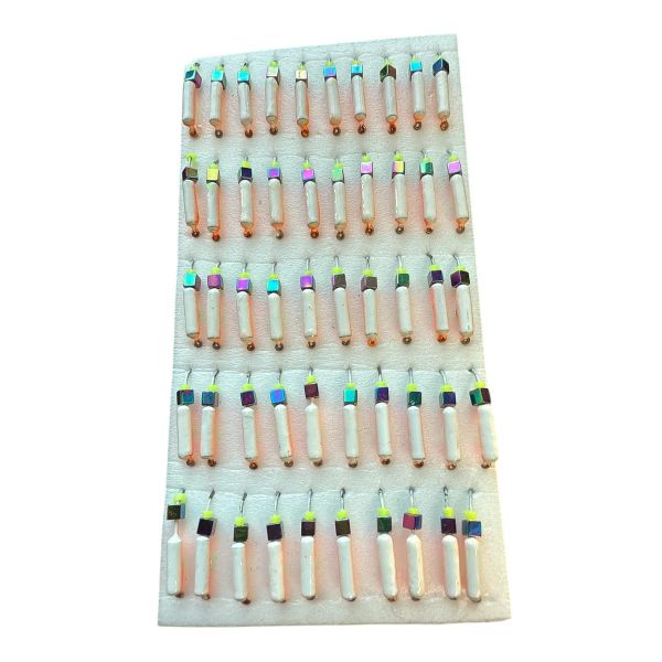 Мормишка Вольфрамова "Латишка" Гвоздик - З кубиком хамелеон - 0,5 г - МК1124