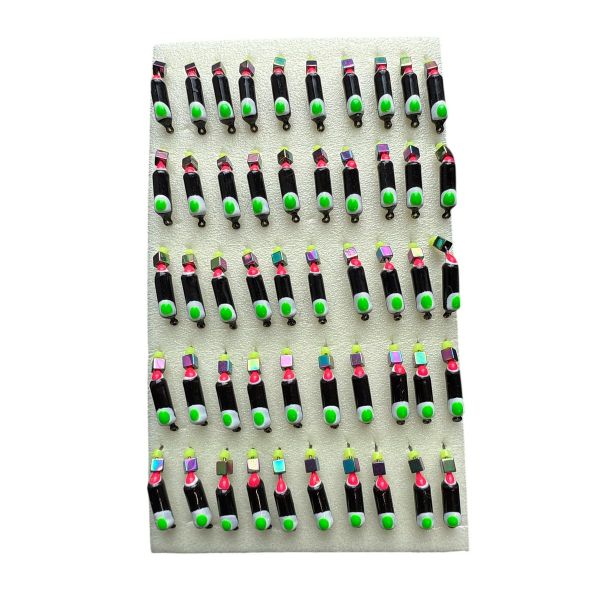 Мормишка Вольфрамова "Латишка" Гвоздик - З кубиком хамелеон - 0,9 г - МК1135