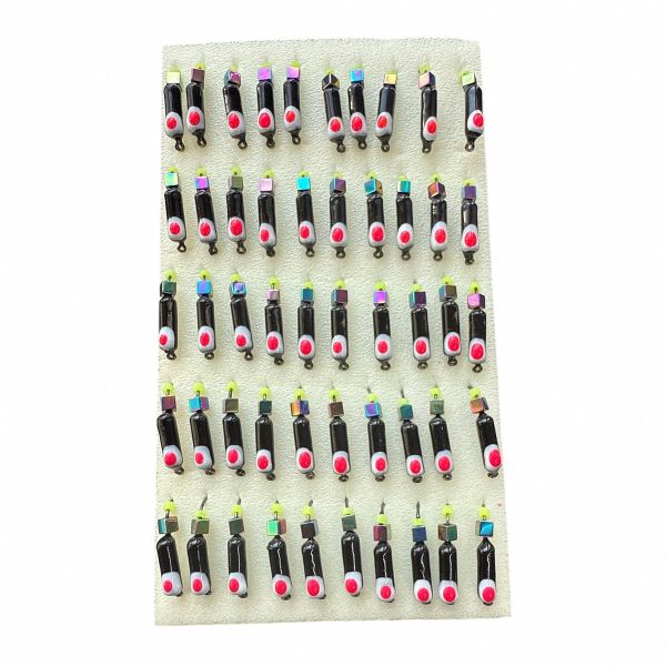 Мормишка Вольфрамова "Латишка" Гвоздик - З кубиком хамелеон - 0,7 г - МК1150