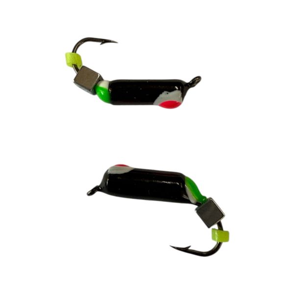 Мормишка Вольфрамова "Латишка" Гвоздик - З кубиком срібло - 0,8 г - МК1166