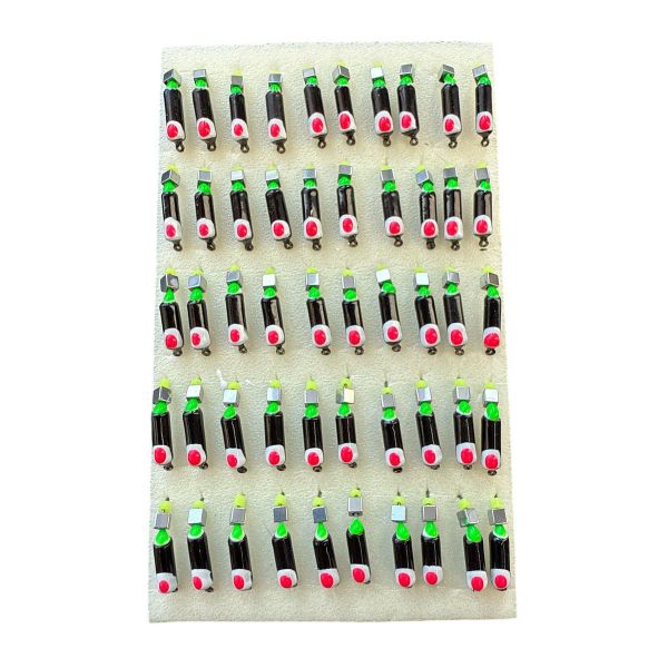 Мормишка Вольфрамова "Латишка" Гвоздик - З кубиком срібло - 0,8 г - МК1166