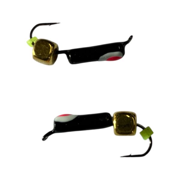 Мормишка Вольфрамова "Латишка" Гвоздик - З кубиком золото - 0,5 г - МК1132