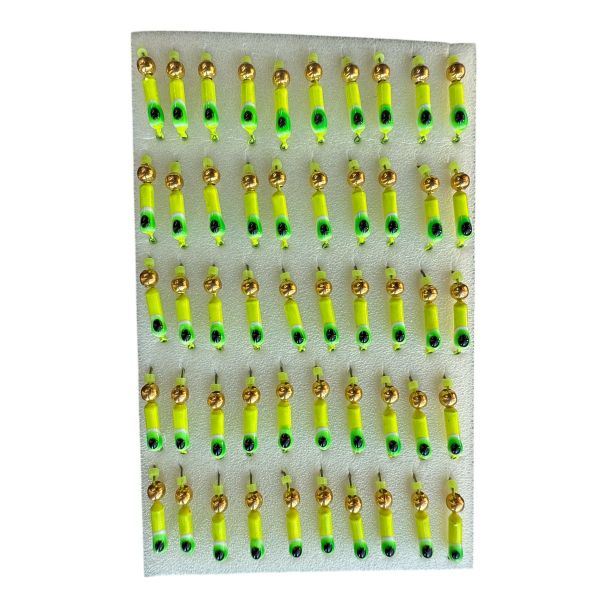 Мормишка Вольфрамова "Латишка" Гвоздик - З кулькою золото - 0,5 г - МК1173