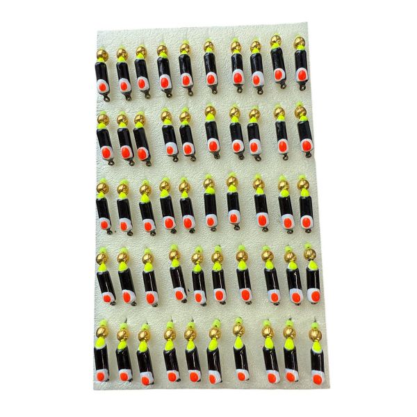 Мормишка Вольфрамова "Латишка" Гвоздик - З кулькою золото - МК1200