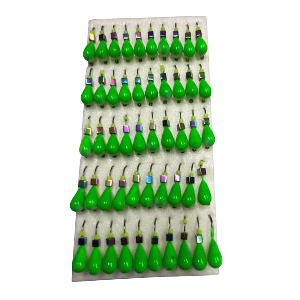 Мормишка Вольфрамова "Латишка" Крапля - З кубиком хамелеон - МК1095