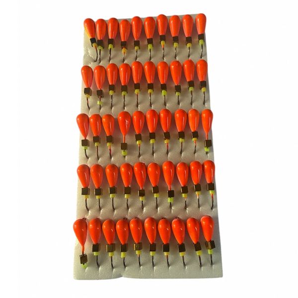 Мормишка Вольфрамова "Латишка" Крапля - З кубиком золото - Ø4,2 мм - 1,1 г - Червоно-рожевий - Латвія