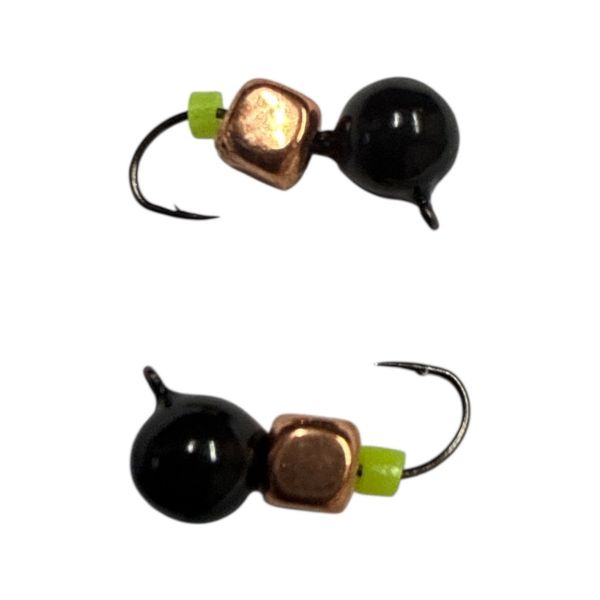 Мормишка Вольфрамова "Латишка" Куля - З кубиком мідь - МК1096