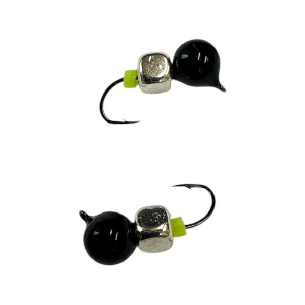 Мормишка Вольфрамова "Латишка" Куля - З кубиком срібло - МК1076