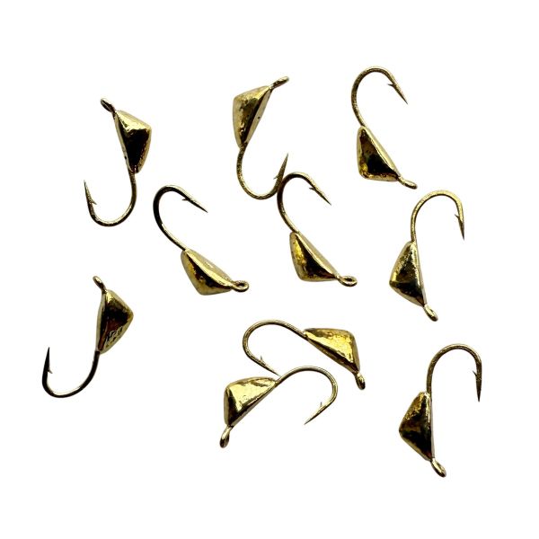 Мормишка Вольфрамова - Дрейссена (чесночниця) №2 - 0,3 г - Прибалтика - Золото - 10 шт/уп