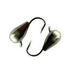 Мормышка Вольфрамова - Крапля №2 - 1 г - Прибалтика - Срібло - 10 шт/уп