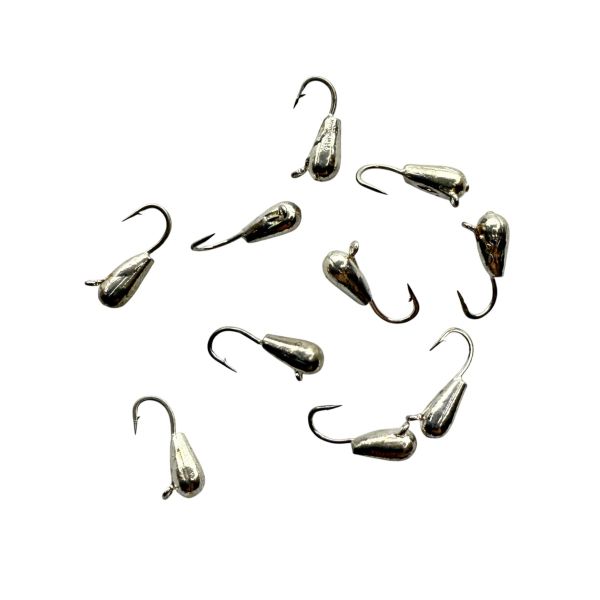 Мормишка Вольфрамова - Крапля Мала №1 - 0.3 г - Прибалтика - Срібло - 10 шт/уп