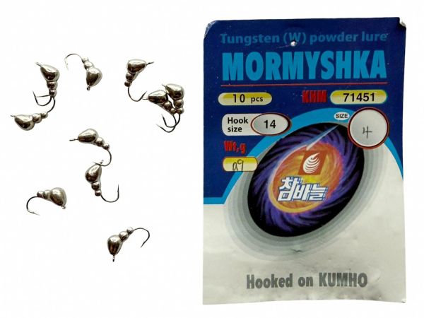 Мормишка Вольфрамова - Мураха №3 - 0.9 г - Прибалтика - Срібло - 10 шт/уп