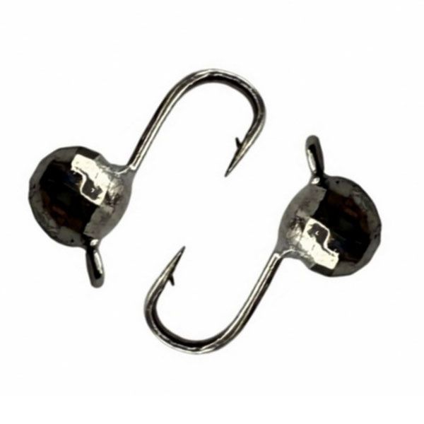 Мормишка вольфрамова - Куля Гранена - Прибалтика - Чорний нікель - 10 шт/уп