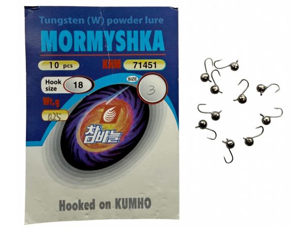 Мормишка вольфрамова - Куля Гранена - Прибалтика - Чорний нікель - 10 шт/уп