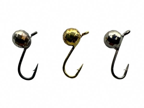 Мормишка вольфрамова - Куля Гранена - Прибалтика - Чорний нікель - 10 шт/уп