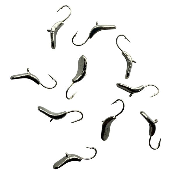 Мормишка вольфрамова - Уралка Перевертень - Прибалтика - Срібло - 10 шт/уп