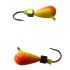 Мормышка Вольфрамовая Владимирская Капля - С кубиком хамелеон - 4 мм - 1 г - Оранжево-желтый - Арт.592