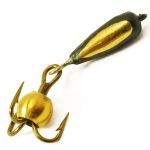 Мормишка Вольфрамова Володимирська "Диявол з підвісним трійником з латунною кулькою" з/к - 2,5 мм - 0,65 г - Арт.191