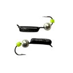 Мормишка Вольфрамова Володимирська Гвоздик - З кулькою срібло - 2 мм - 0.5 г - Чорний - Арт.635