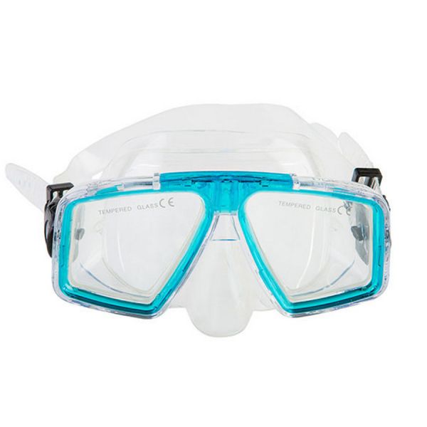 Комплект Dolvor: Маска для плавання M4204P + Трубка SN07P - Синій (Clear Aqua Blue)