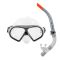 Комплект Dolvor: Маска для плавання M9510P + Трубка SN52P - Срібло (Silver)