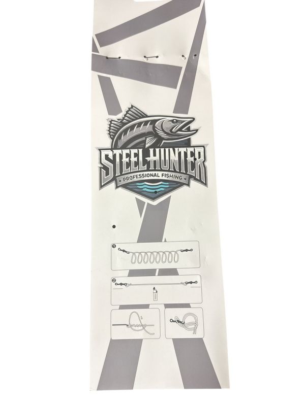 Набір повідців "Steel Hunter" Fluorocarbon 15см/20см/25см - 30 шт/уп