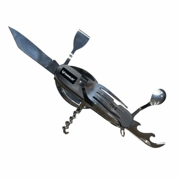 Набір туристичний Traveler багатофункціональний 9в1 - A-109ALL - Чорний