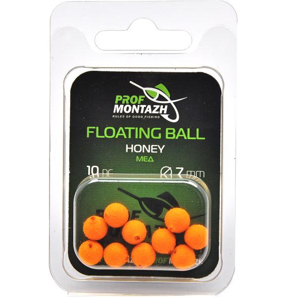 Насадка ароматизована Проф Монтаж Floating Ball - Плаваюча -  Ø7 мм - Мед "Honey" - 10 шт/уп