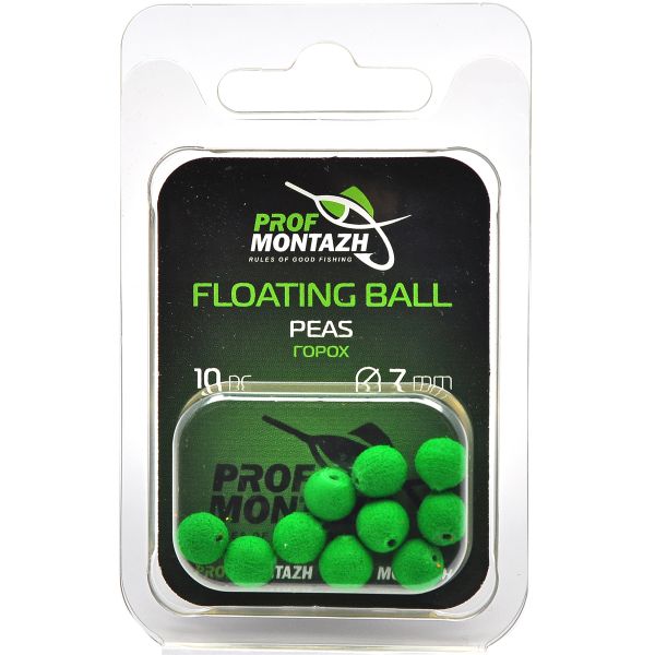 Насадка ароматизована Проф Монтаж Floating Ball - Плаваюча - Ø7 мм - Горох "Peas" - 10 шт/уп