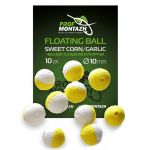 Насадка ароматизована ПрофМонтаж Floating Ball - 10 мм - Плаваюча - Часник/Солодка кукурудза (Sweet corn/Garlic) - 10 шт/уп