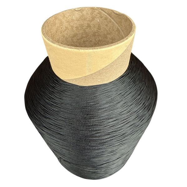 Нитка капроновая (полиамидная) 93,5 текс*3 (0,8 мм) - 1,5 кг - 4500 м - Чёрный