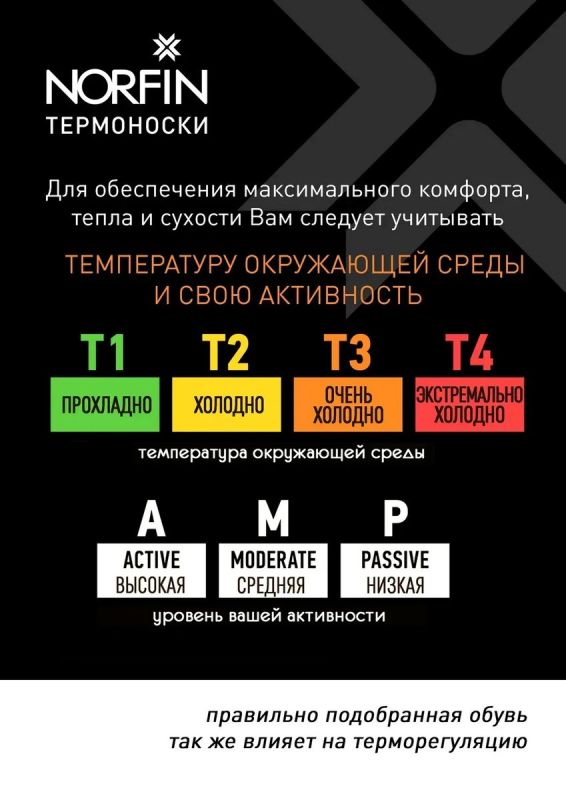 Шкарпетки Norfin T4M Arctic Merino Heavy Long