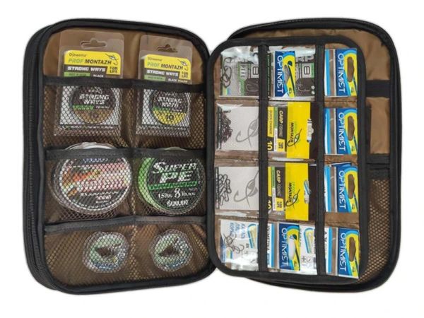 Органайзер-поводочниця для фурнітури та аксесуарів - ПрофМонтаж - 23x33x4 см - Хакі