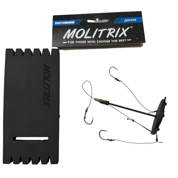 Оснащення Molitrix для лову товстолоба донне - 3 гачки №10 - Оснащене