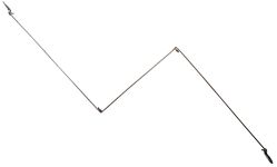 Відведення з нержавіючої сталі - Подвійний (блискавка) - 100 шт/уп