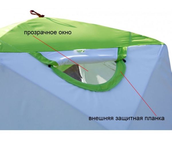 Намет зимовий Лотос Куб 3 Класік Термо - Зелений